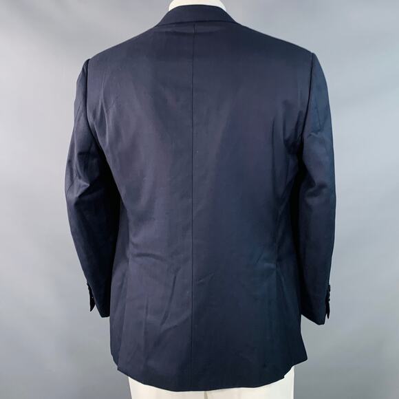 BRIONI Size 44 Regular Navy Wool Twill Notch Lapel Sport Coat - Picture 3 of 9